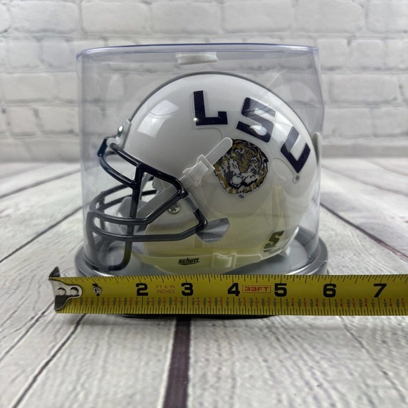 LSU Tigers NCAA Alternate 2 (White) Schutt Mini Helmet! - Picture 9 of 11